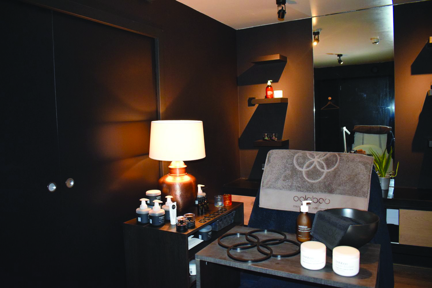 De behandelruimte van Oudtside in Hotel Merlet